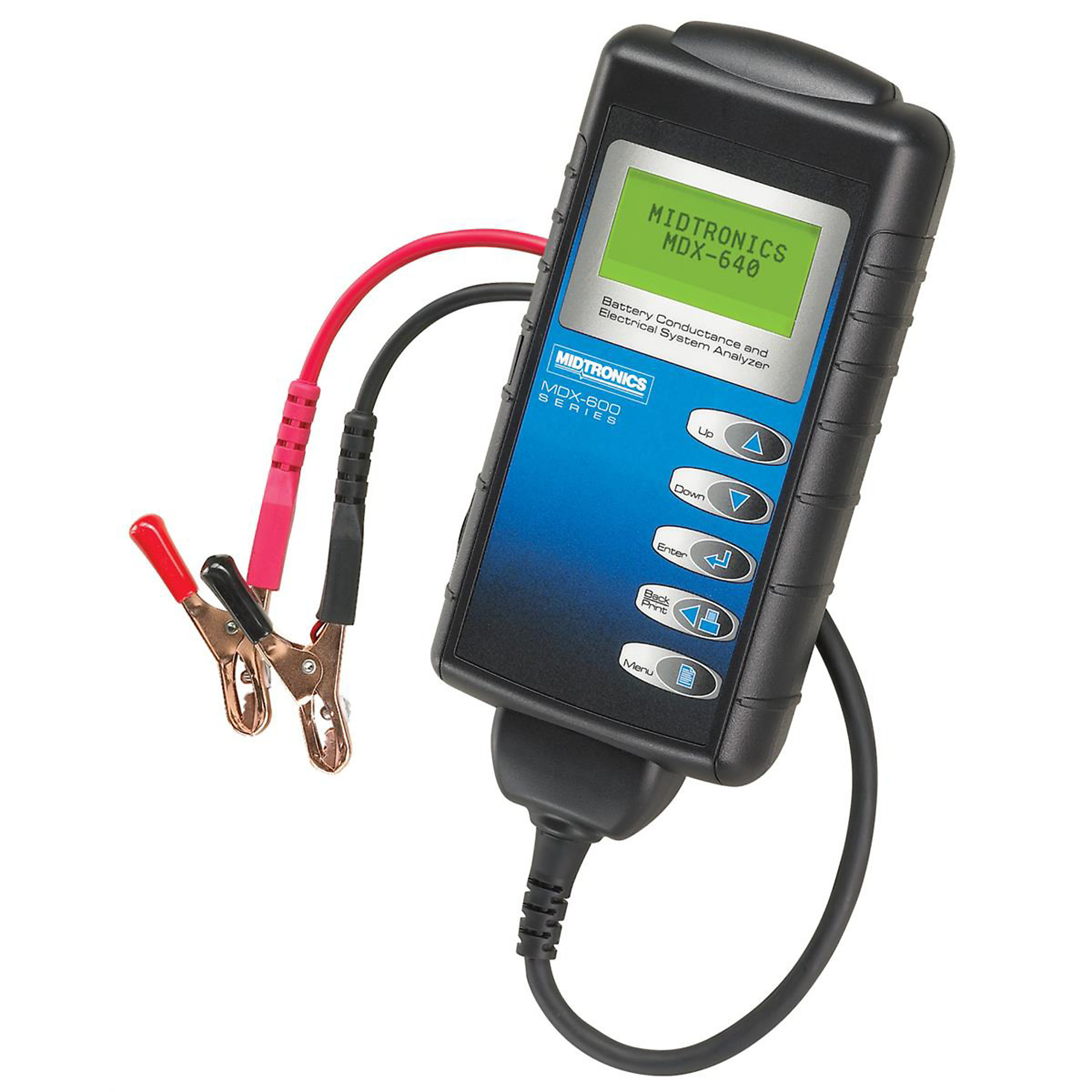 Midtronics Battery Conductance Analyzer — Tests 6V and 12V Batteries, Flooded, AGM, Gel, 4ft. Leads, Model# MIDMDX-640